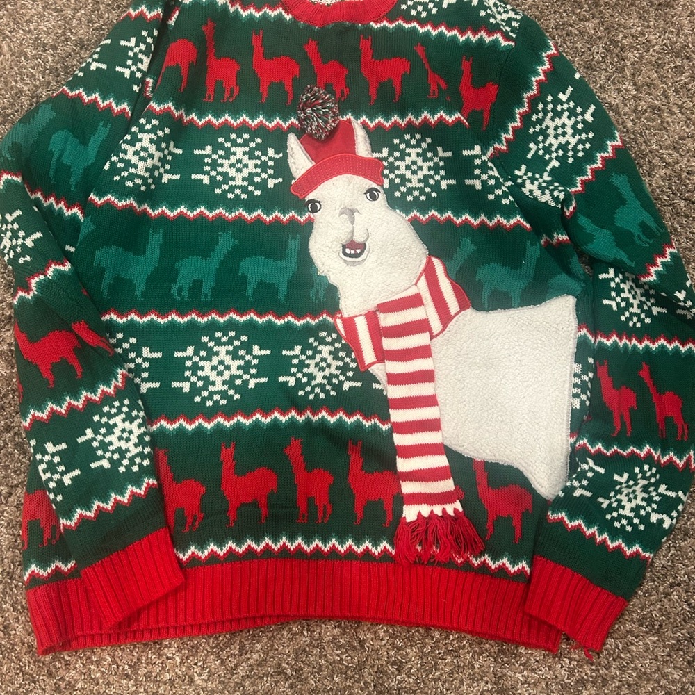 32 Degrees Red and Green Holiday Sweater